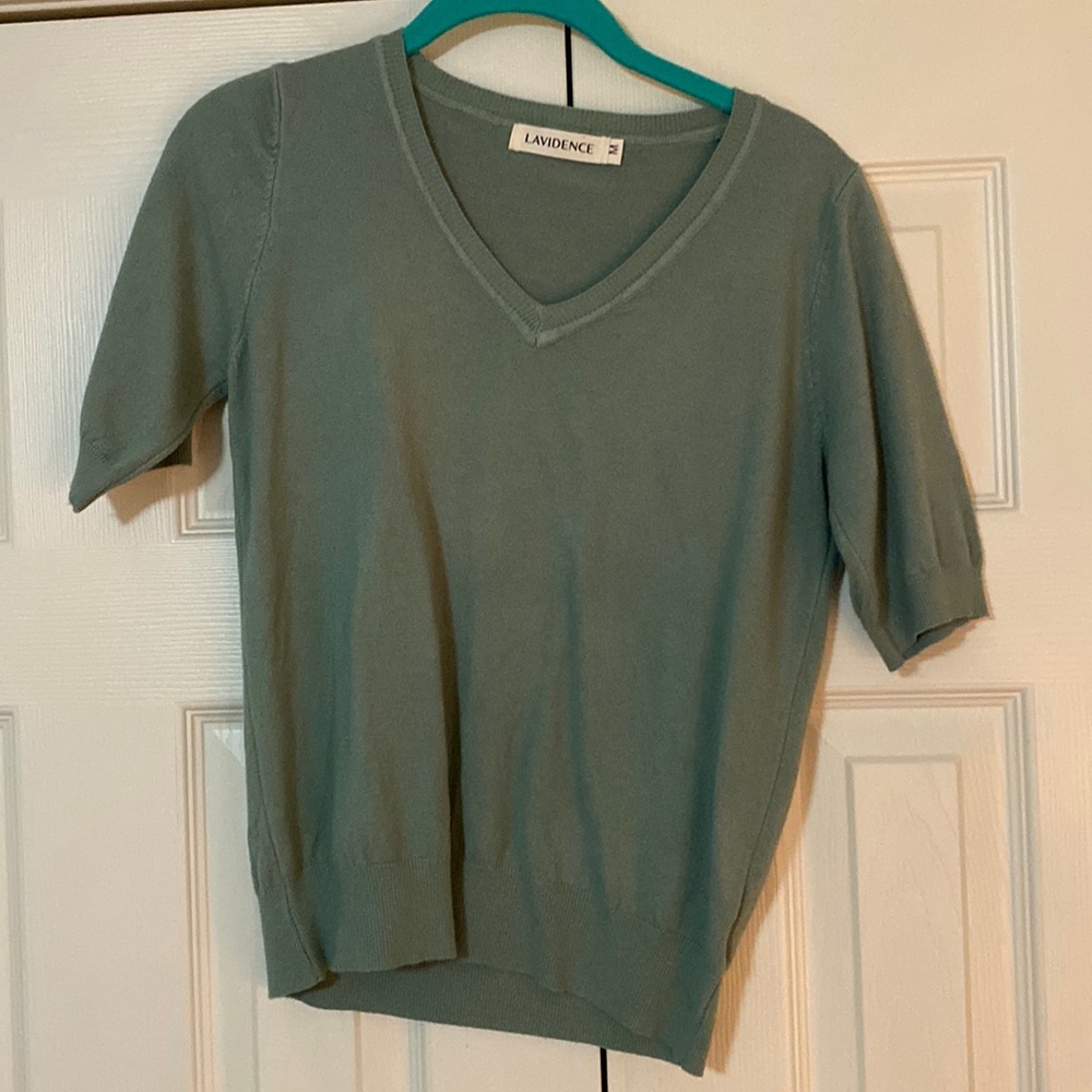 Sage short sleeved sweater